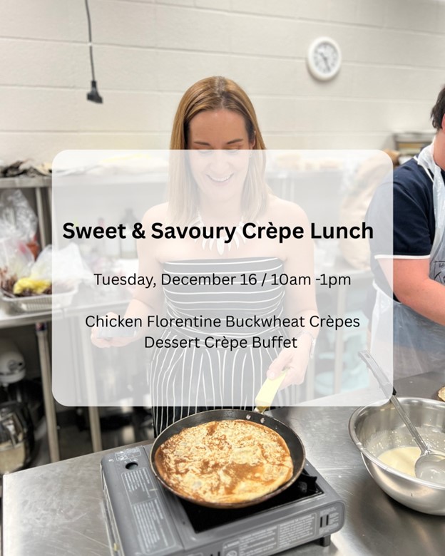 sweet and savory crepe lunch